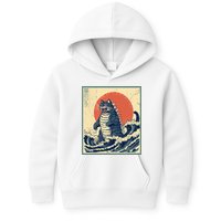 Catzilla Cat Japanese Art Funny Cat Kids Hoodie