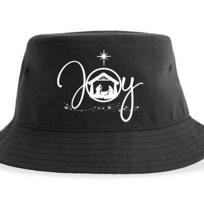 Christian Christmas Joy Jesus Nativity Scene Faith Sustainable Bucket Hat