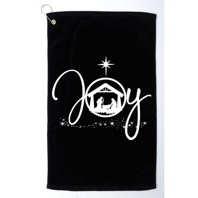 Christian Christmas Joy Jesus Nativity Scene Faith Golf Towel