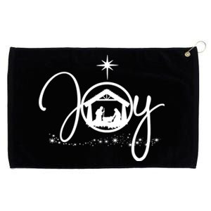 Christian Christmas Joy Jesus Nativity Scene Faith Grommeted Golf Towel