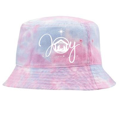 Christian Christmas Joy Jesus Nativity Scene Faith Tie-Dyed Bucket Hat