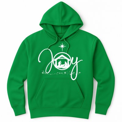 Christian Christmas Joy Jesus Nativity Scene Faith Hoodie
