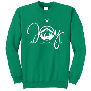 Christian Christmas Joy Jesus Nativity Scene Faith Sweatshirt