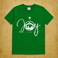 Christian Christmas Joy Jesus Nativity Scene Faith T-Shirt