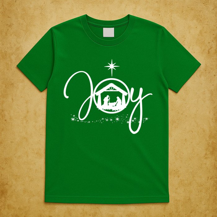 Christian Christmas Joy Jesus Nativity Scene Faith T-Shirt
