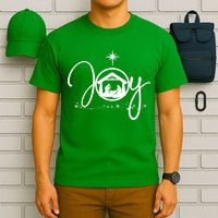 Christian Christmas Joy Jesus Nativity Scene Faith T-Shirt