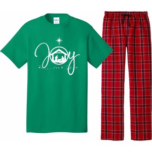 Christian Christmas Joy Jesus Nativity Scene Faith Pajama Set