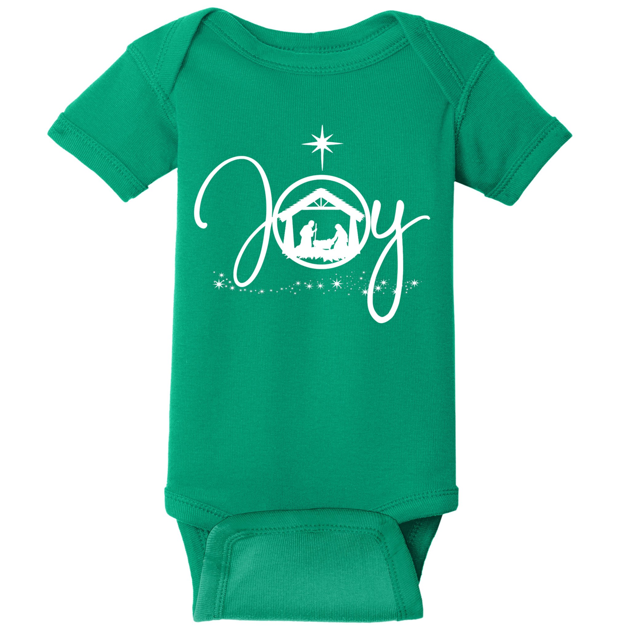 Christian Christmas Joy Jesus Nativity Scene Faith Baby Bodysuit