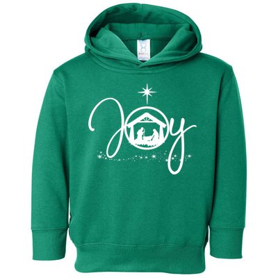 Christian Christmas Joy Jesus Nativity Scene Faith Toddler Hoodie