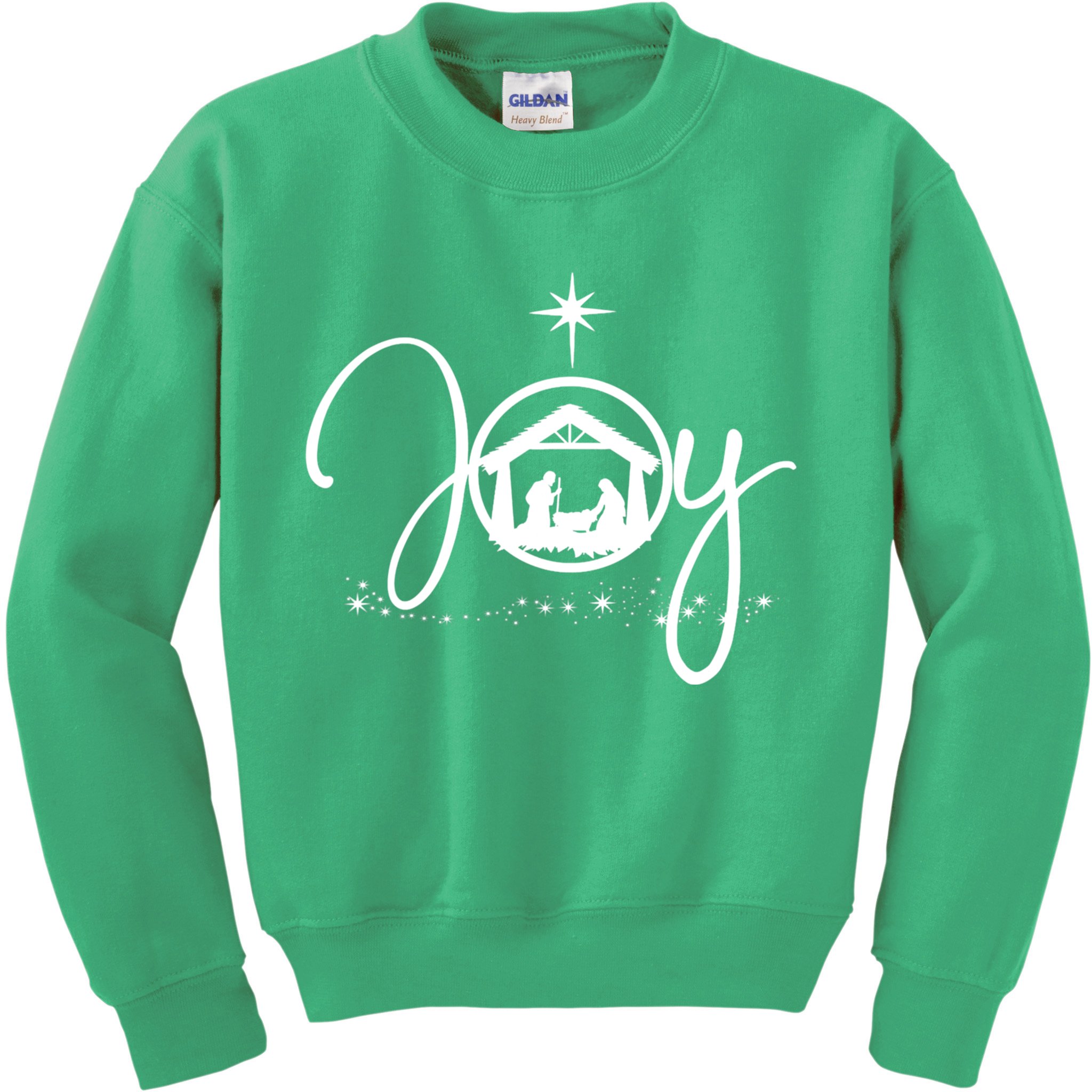Christian Christmas Joy Jesus Nativity Scene Faith Kids Sweatshirt