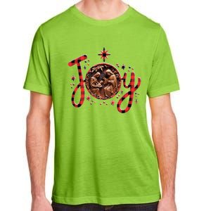 Christian Christmas Joy Jesus Nativity Scene Faith Family Adult ChromaSoft Performance T-Shirt