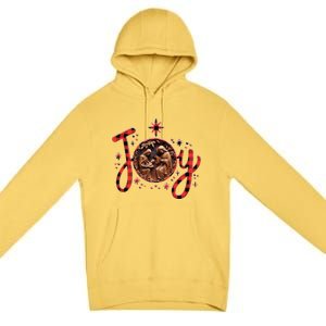 Christian Christmas Joy Jesus Nativity Scene Faith Family Premium Pullover Hoodie