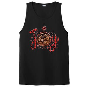 Christian Christmas Joy Jesus Nativity Scene Faith Family PosiCharge Competitor Tank