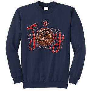 Christian Christmas Joy Jesus Nativity Scene Faith Family Sweatshirt