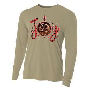 Christian Christmas Joy Jesus Nativity Scene Faith Family Cooling Performance Long Sleeve Crew