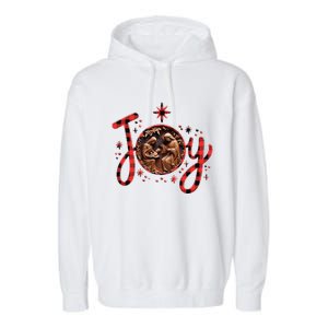 Christian Christmas Joy Jesus Nativity Scene Faith Family Garment-Dyed Fleece Hoodie