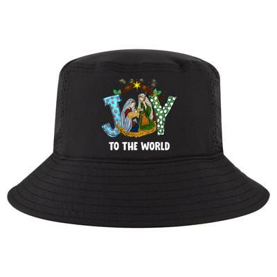Christian Christmas Joy Jesus Nativity Scene Faith Gift Cool Comfort Performance Bucket Hat