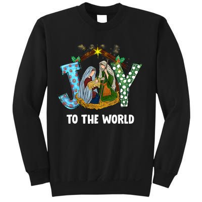 Christian Christmas Joy Jesus Nativity Scene Faith Gift Sweatshirt