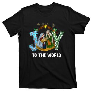 Christian Christmas Joy Jesus Nativity Scene Faith Gift T-Shirt