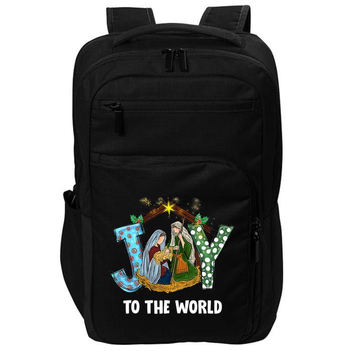Christian Christmas Joy Jesus Nativity Scene Faith Gift Impact Tech Backpack