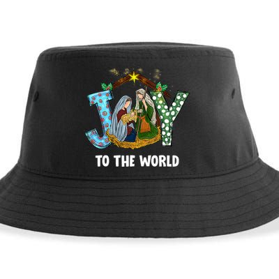 Christian Christmas Joy Jesus Nativity Scene Faith Gift Sustainable Bucket Hat