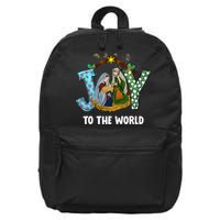 Christian Christmas Joy Jesus Nativity Scene Faith Gift 16 in Basic Backpack