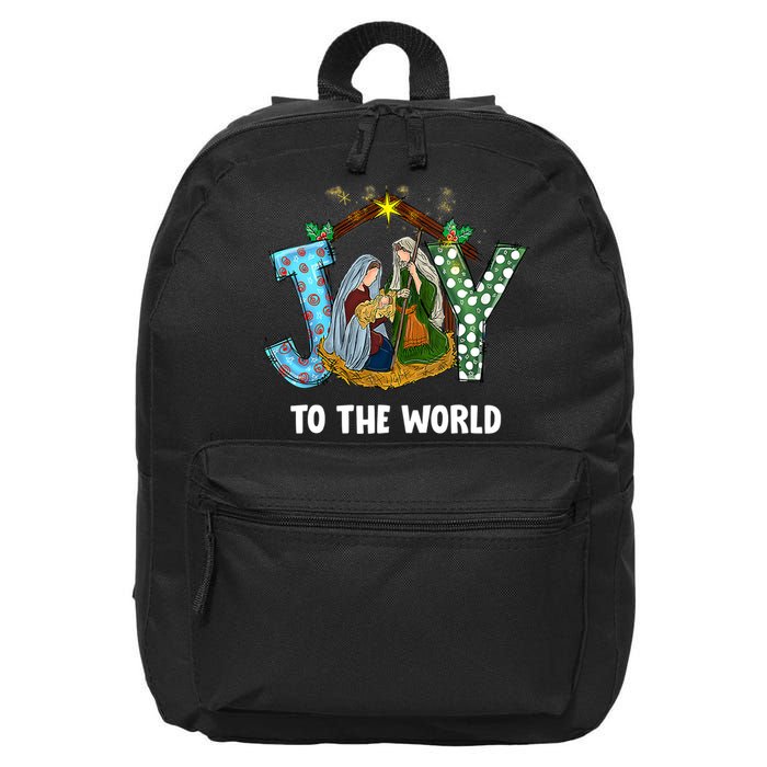 Christian Christmas Joy Jesus Nativity Scene Faith Gift 16 in Basic Backpack