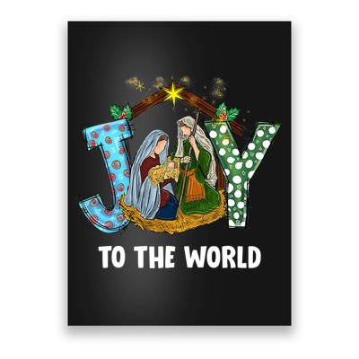 Christian Christmas Joy Jesus Nativity Scene Faith Gift Poster