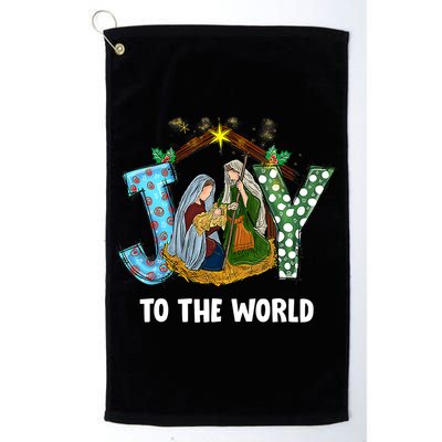 Christian Christmas Joy Jesus Nativity Scene Faith Gift Golf Towel