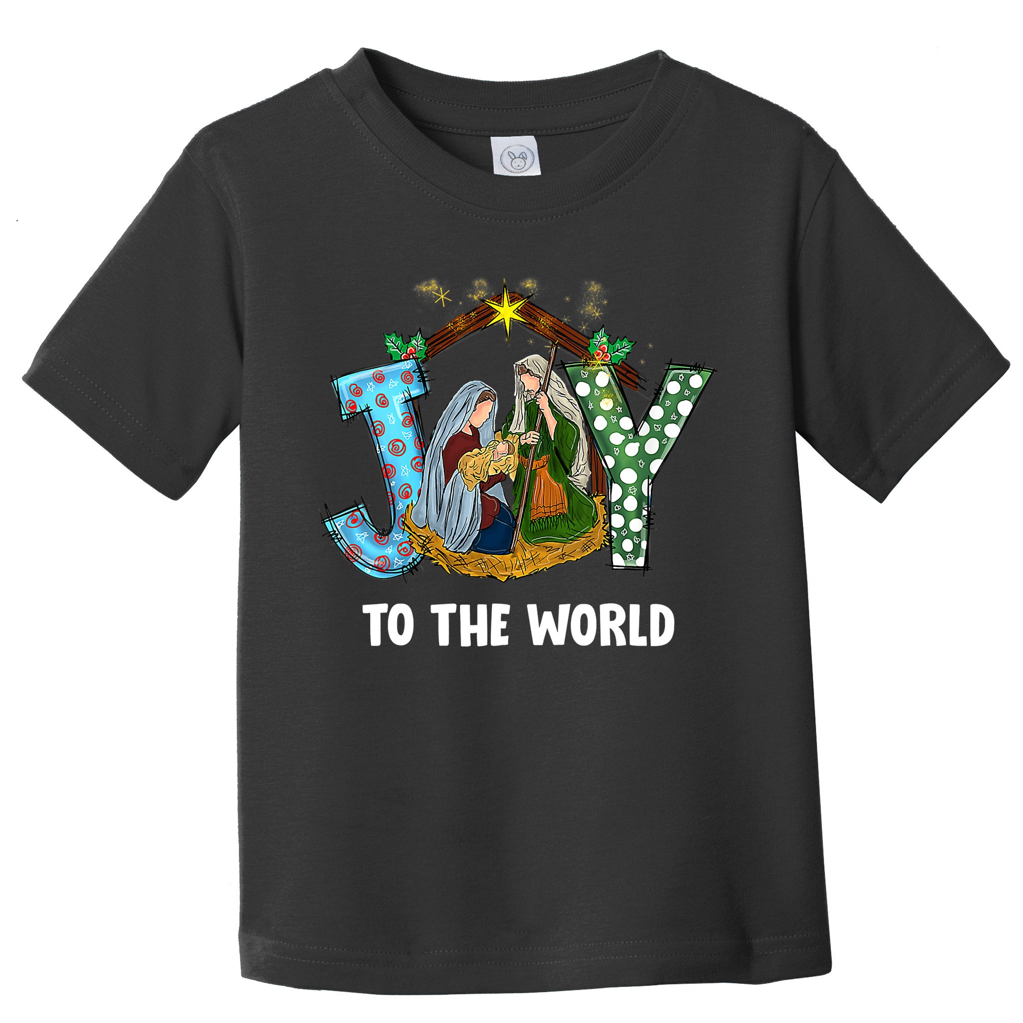 Christian Christmas Joy Jesus Nativity Scene Faith Gift Toddler T-Shirt