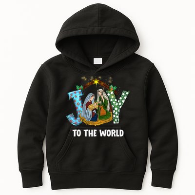 Christian Christmas Joy Jesus Nativity Scene Faith Gift Kids Hoodie