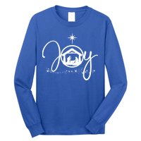 Christian Christmas Joy Jesus Nativity Scene Faith Gift Meaningful Gift Long Sleeve Shirt