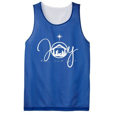 Christian Christmas Joy Jesus Nativity Scene Faith Gift Mesh Reversible Basketball Jersey Tank