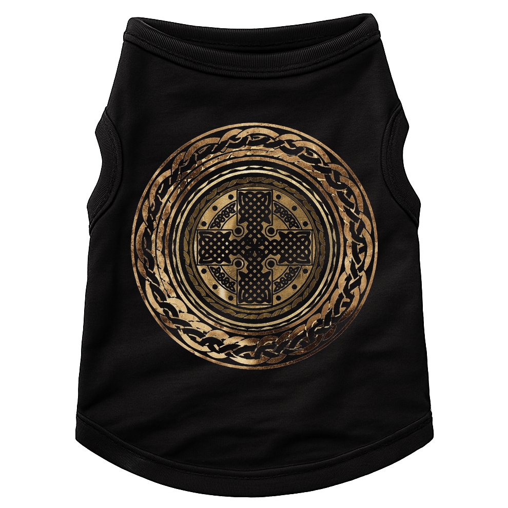 Celtic Cross Knot Irish Scottish Shield Warrior Graphic Doggie Tank