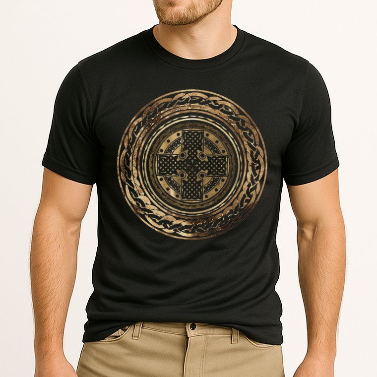 Celtic Cross Knot Irish Scottish Shield Warrior Graphic Performance Shirt