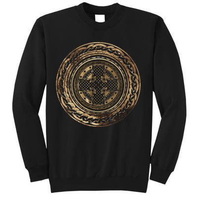 Celtic Cross Knot Irish Scottish Shield Warrior Graphic Sweatshirt