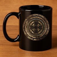 Celtic Cross Knot Irish Scottish Shield Warrior Graphic 11oz C Handle Ceramic Mug