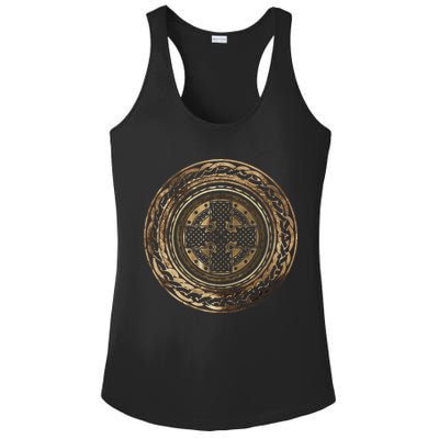 Celtic Cross Knot Irish Scottish Shield Warrior Graphic Ladies PosiCharge Competitor Racerback Tank