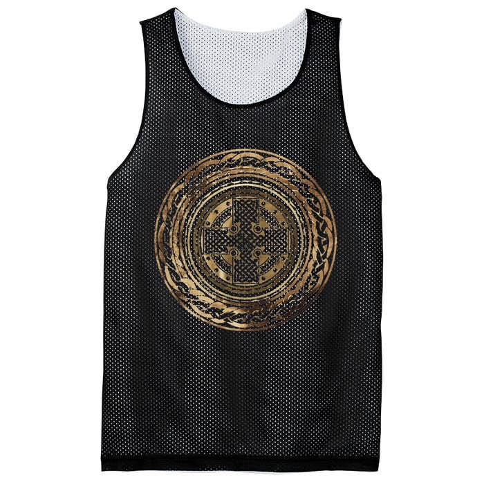 Celtic Cross Knot Irish Scottish Shield Warrior Graphic Mesh Reversible Basketball Jersey Tank