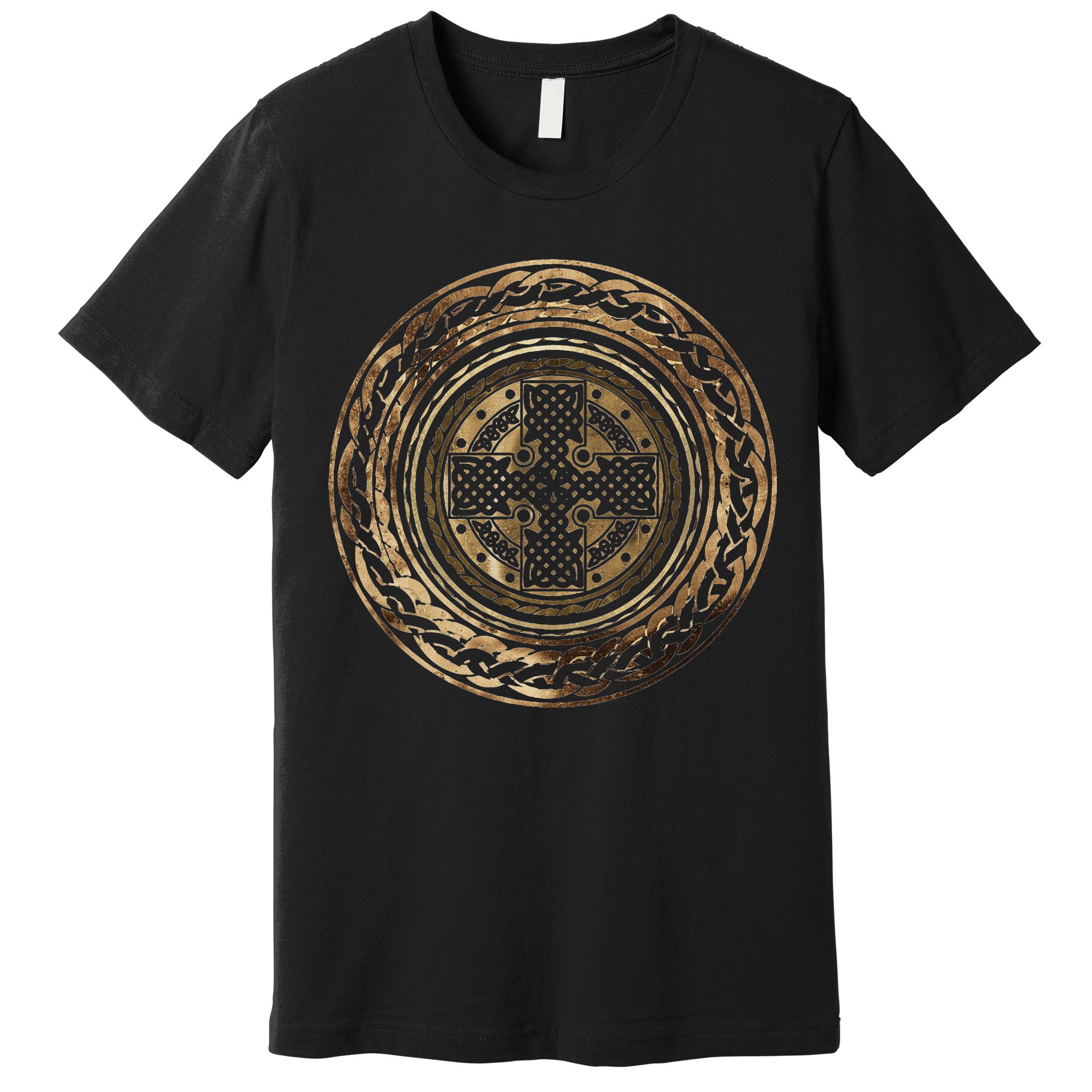 Celtic Cross Knot Irish Scottish Shield Warrior Graphic Premium T-Shirt