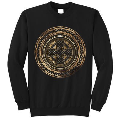Celtic Cross Knot Irish Scottish Shield Warrior Graphic Tall Sweatshirt
