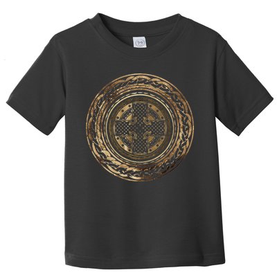 Celtic Cross Knot Irish Scottish Shield Warrior Graphic Toddler T-Shirt