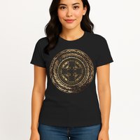 Celtic Cross Knot Irish Scottish Shield Warrior Graphic Womens T-Shirt