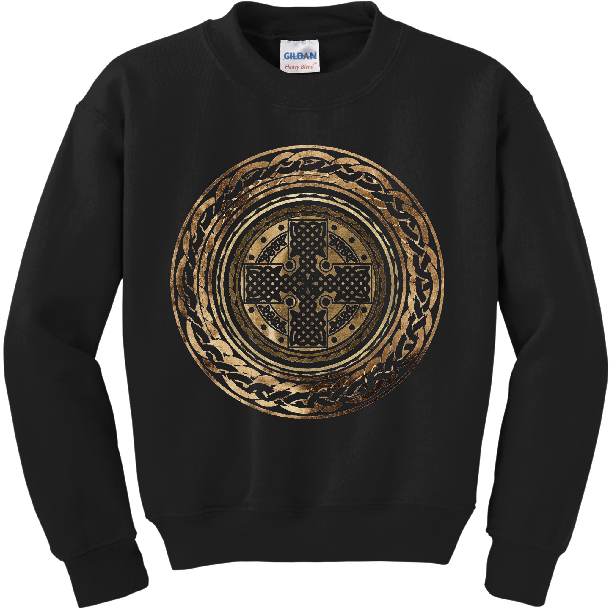 Celtic Cross Knot Irish Scottish Shield Warrior Graphic Kids Sweatshirt