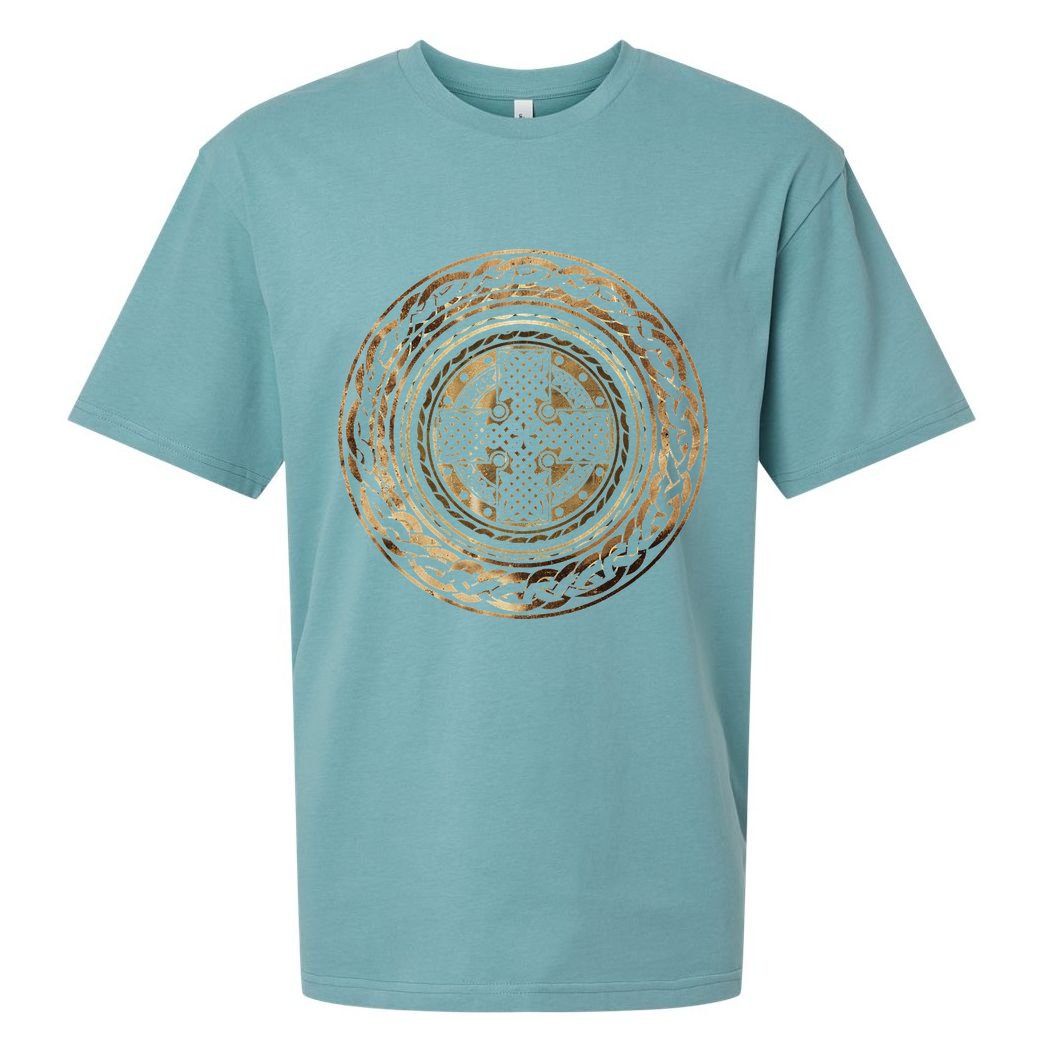 Celtic Cross Knot Irish Scottish Shield Warrior Graphic Sueded Cloud Jersey T-Shirt