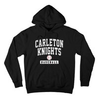 Carleton College Knights Baseball Arch Vintage Design Hoodie