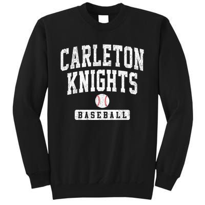 Carleton College Knights Baseball Arch Vintage Design Sweatshirt