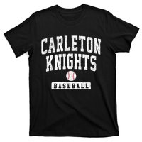 Carleton College Knights Baseball Arch Vintage Design T-Shirt