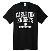 Carleton College Knights Baseball Arch Vintage Design Tall T-Shirt