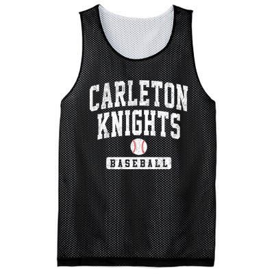 Carleton College Knights Baseball Arch Vintage Design Mesh Reversible Basketball Jersey Tank